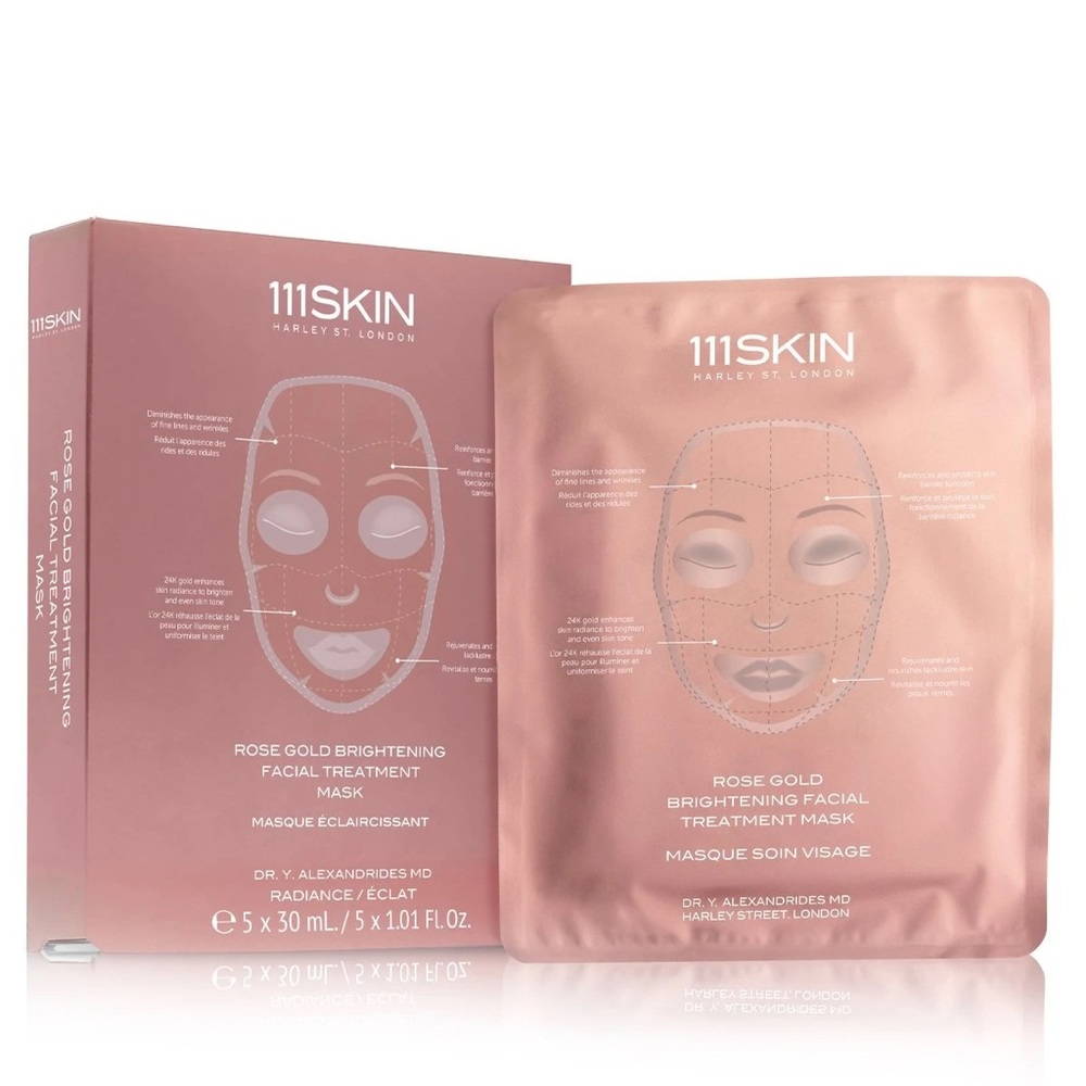 111SKIN Rose Gold Brightening Facial Treatment Masks